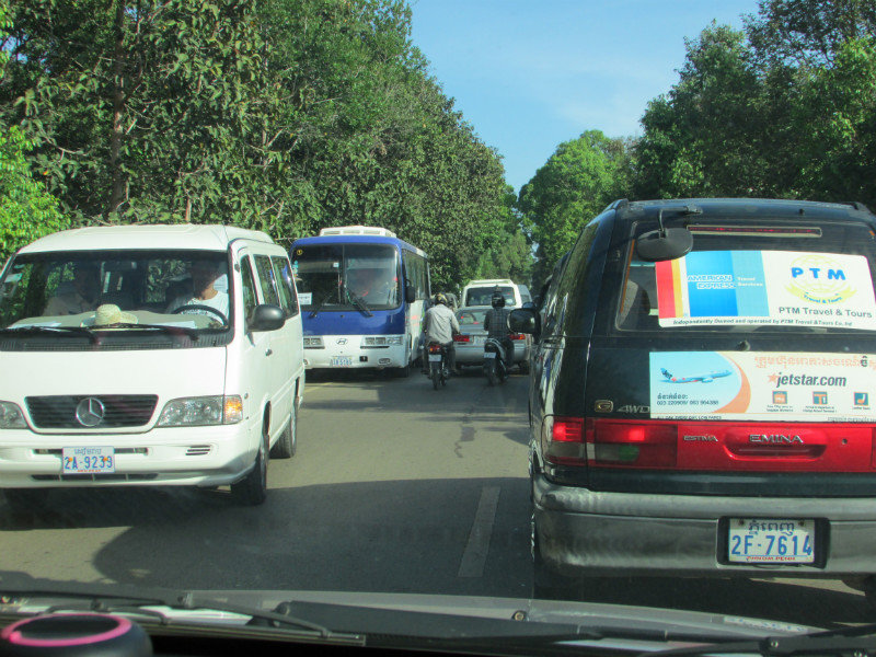 Traffic Jam Entering the Angkor Park