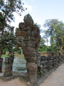 Preah Khan: Nagas -the multi headed snake