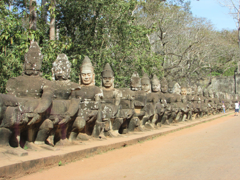 Angkor Thom Causeway and Naga