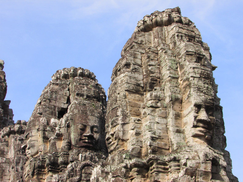 Bayon: How many faces can you see in stone