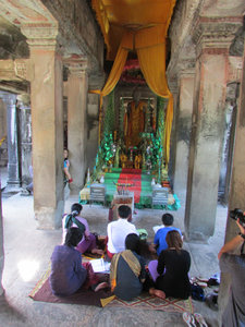 Angkor Wat: modern day pilgrims and worshipers