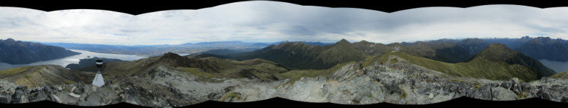 Panorama from Mt Luxmore
