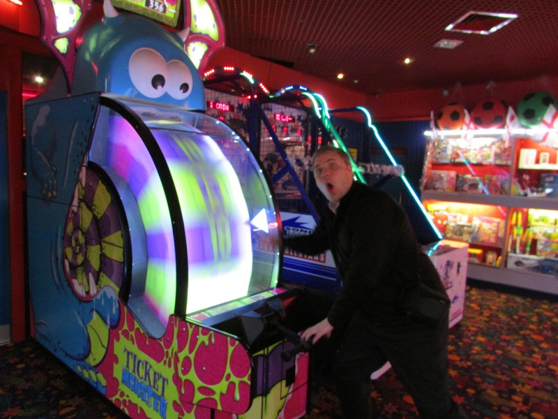 Winning at the Seafront arcade at Withernsea