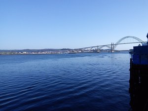 Newport bay and bridge