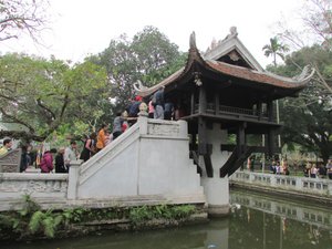 One Pillar Pagoda on the palace grounds