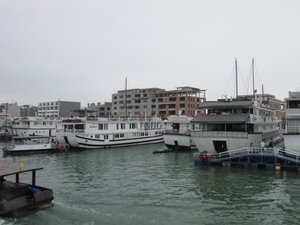 Hotels under development around the busy harbour