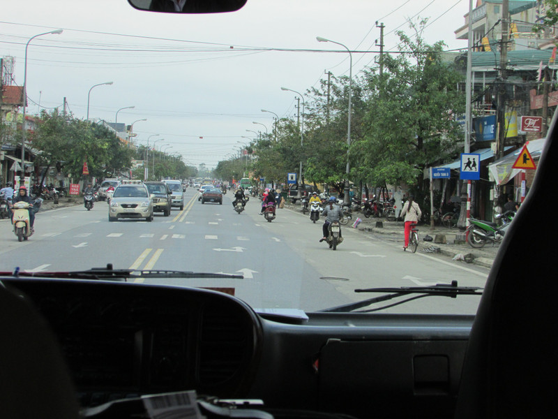 On the Road to Hue - less traffic than Hanoi