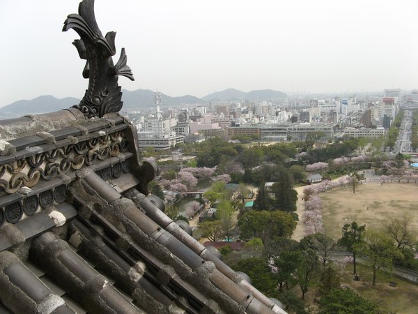 View of Himeji town