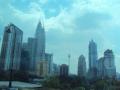 View of Petronas twin towers and KL tower