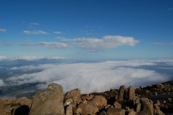 At the top of Mount Wellington.