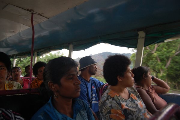 Bus from Nadi to Sabeto Valley area, Viti Levu, Fiji.