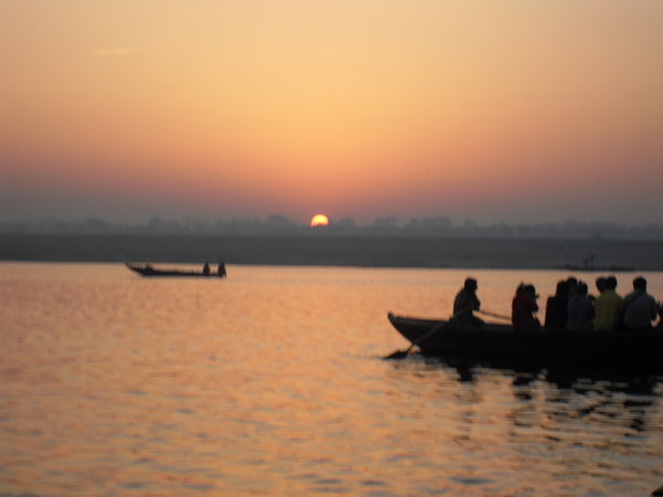 sunrise on the Ganges
