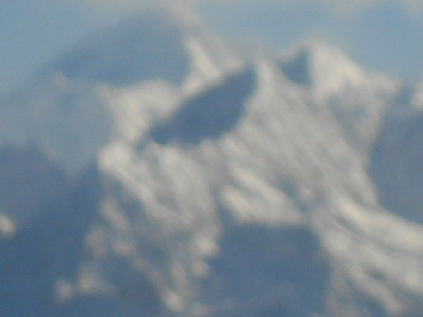 Himalaya mountains by plane