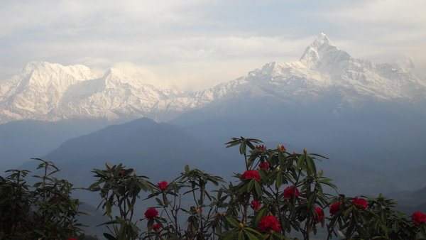 Mountain top view near Pokhara