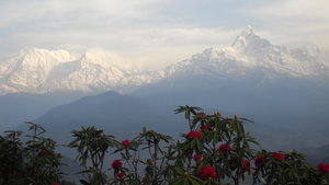 Mountain top view near Pokhara