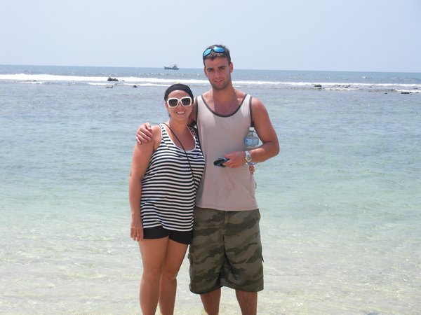 Us on the beach in Galle. 