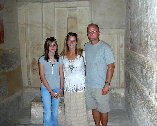 Inside an Egyptian tomb.