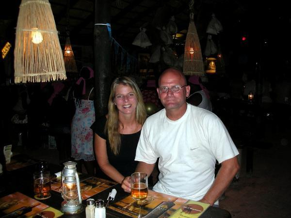 Namibian dinner out....