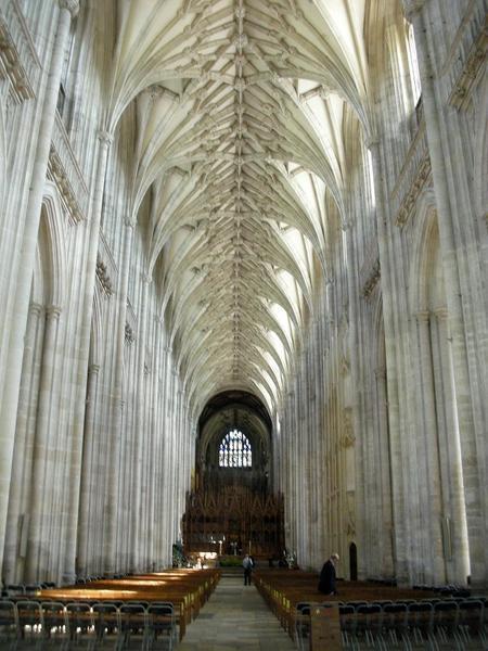 Winchester Cathedral nave.