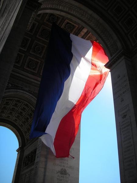 French Flag at Arc de Triomphe