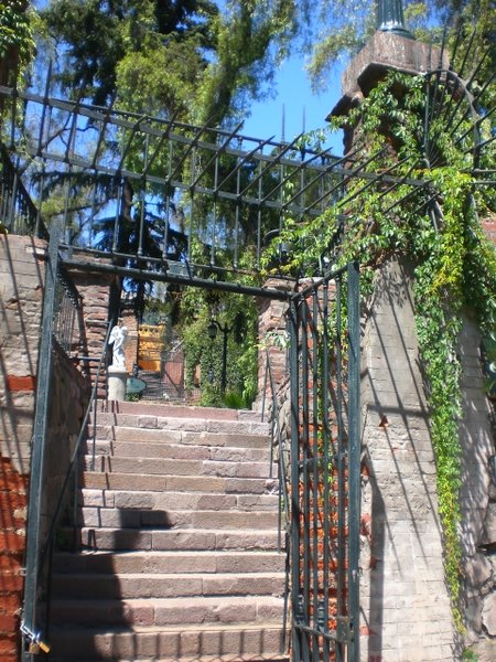 Stairs up to Castillo Hidalgo