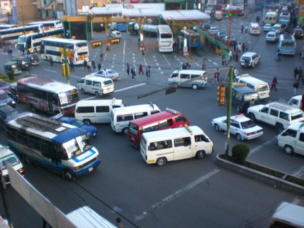 Bolivian traffic jam