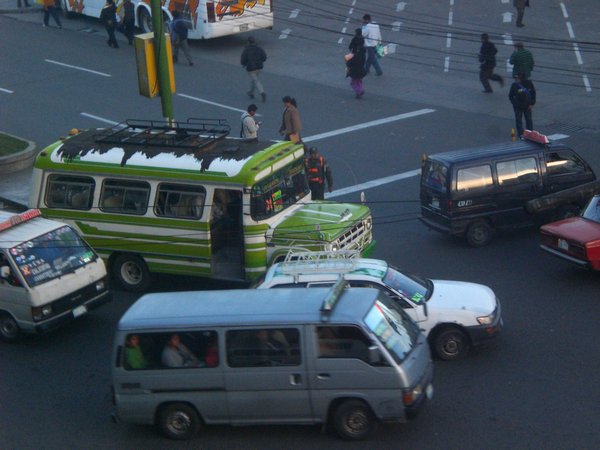 Bolivian traffic jam