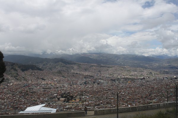 Our first view of La Paz