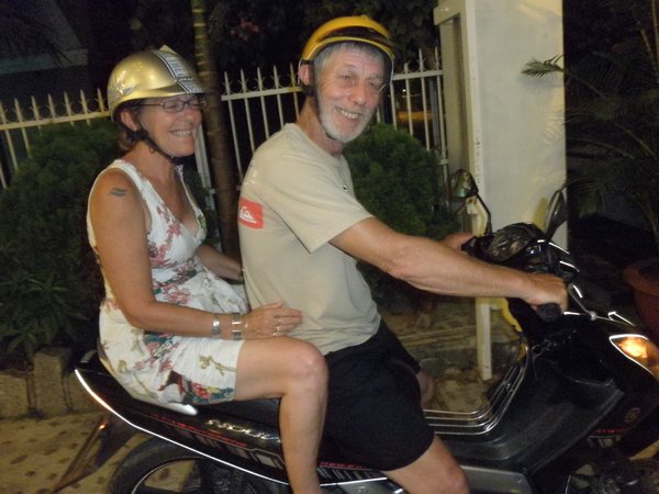 Scooter riding in Hoi An