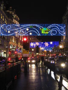 Christmas Shopping On Regents Street