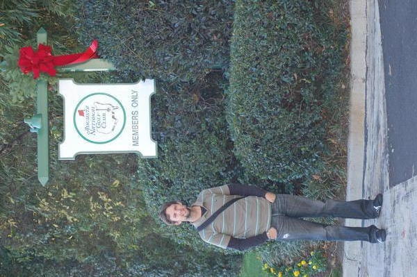Ian in Front of Augusta National in Augusta