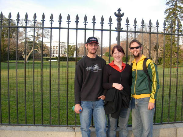 Us in front of the white house
