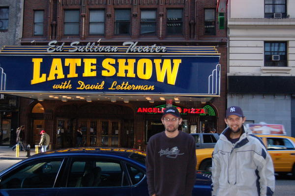 Ian and Gell at The Late Show