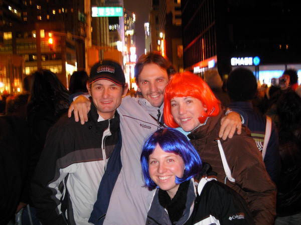 Us in Times Square on New Year Eve