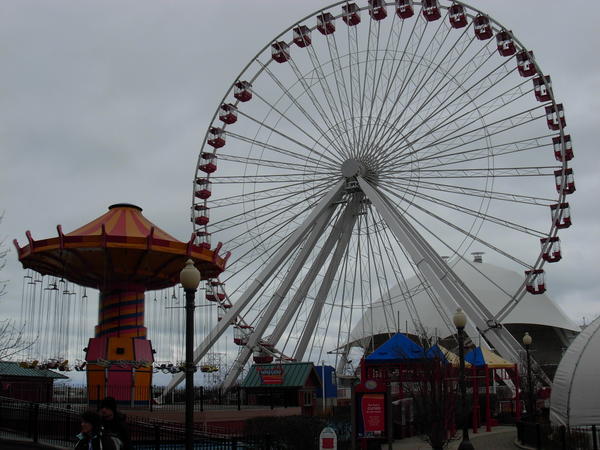 The ferris wheel at Navy Pier