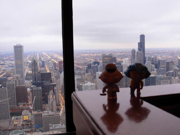 Stewies and the view from the John Hancock Building