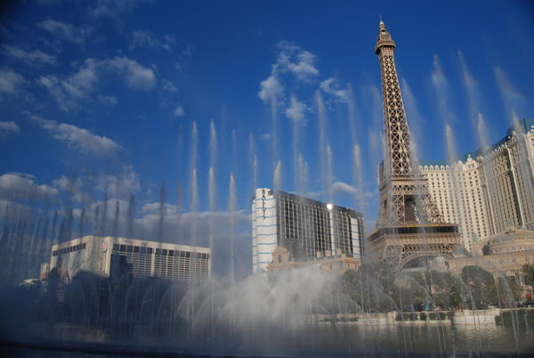Bellagio Fountains with Paris