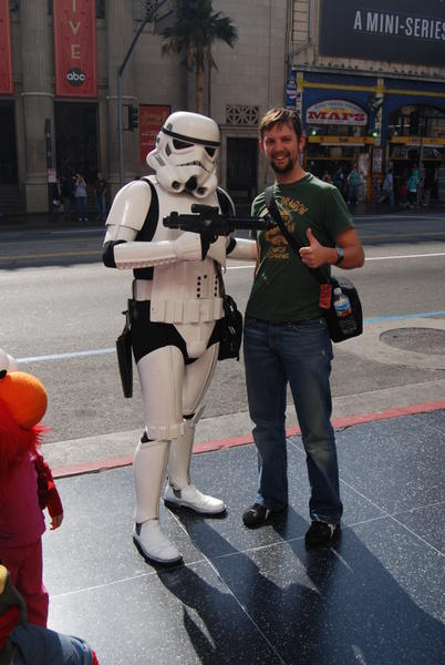 Ian with a Storm Trooper