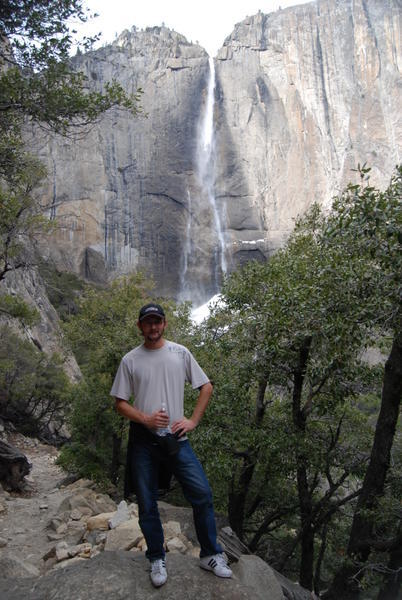 Nick in front of Yosemite Fall
