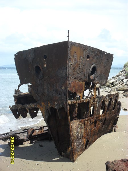 Shipwreck from front