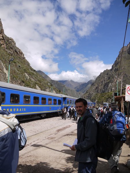 Boarding the Machu Picchu train...finally!