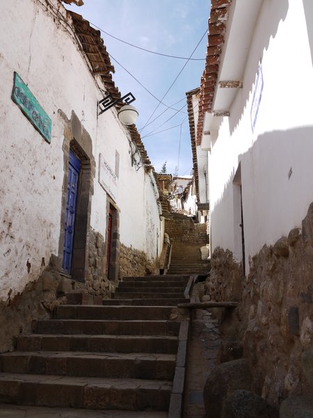Steep street in San Blas