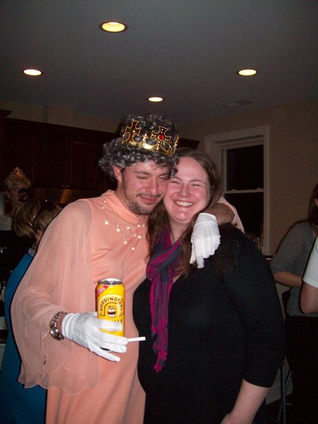 Me with the queen at the party!