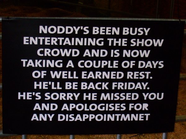 gute Besserung Noddy!