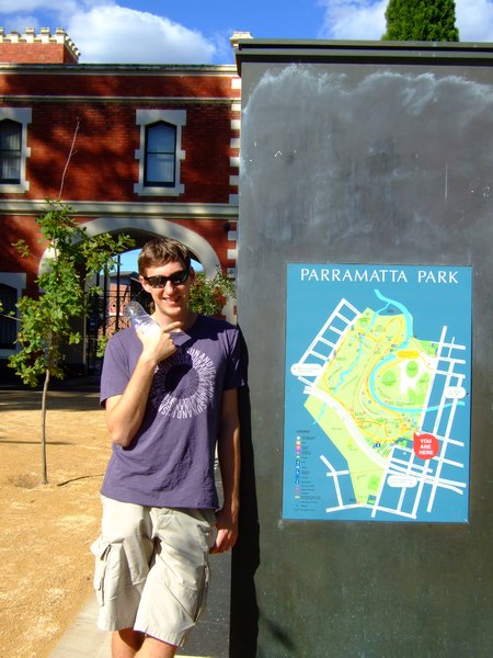 Start unserer Tour duch den Parramatta Park