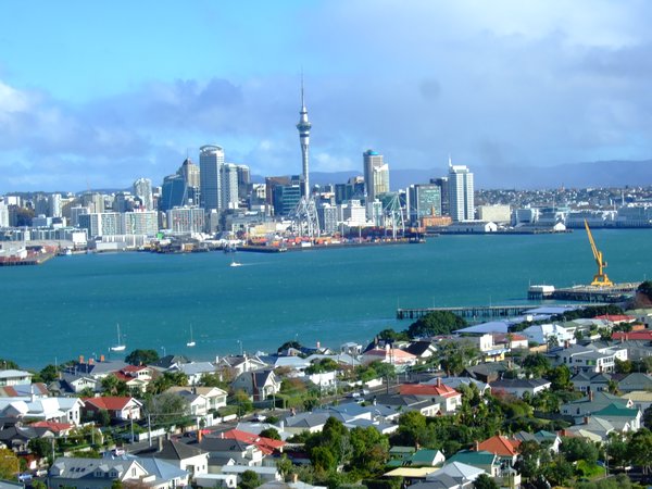 schoener Blick auf die Auckland skyline