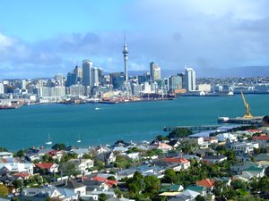 schoener Blick auf die Auckland skyline