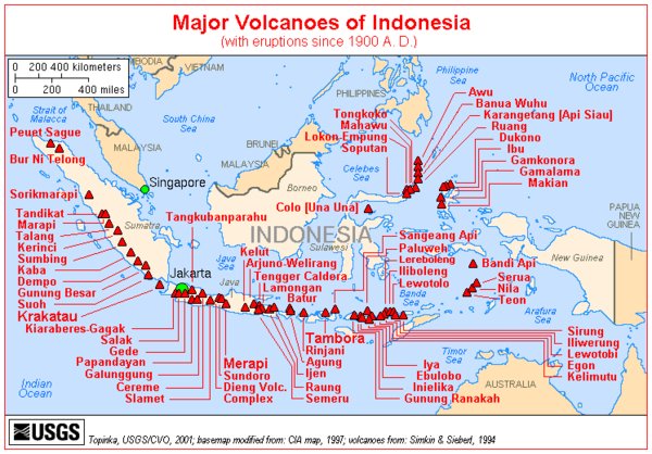 indonesian volcano map