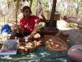 Traditional weaving, I even gave it a go, look nothing like that though, Kakadu National Park, NT