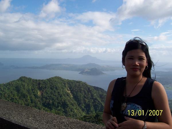 View from Taal Vista Hotel